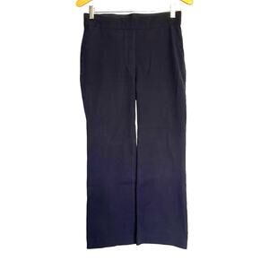 Spanx Polished Kick Flare Bootcut Slimming Dress Pants Office Navy Blue Size S